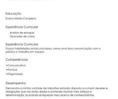 Currículo Vaga De Emprego